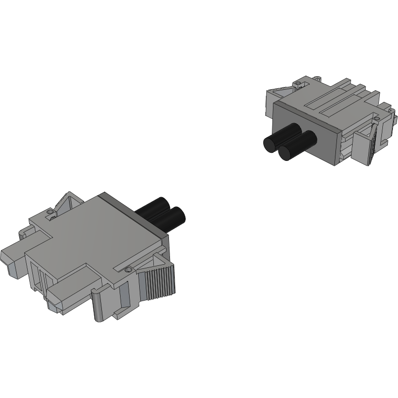 Samtec-PESS-02-10-L-09.00-DR-NDS Cable Assembly DC Power Cable Assembly 0.228m Power Strip 2 to 2POS SKT-SKT Crimp-Crimp 10AWG