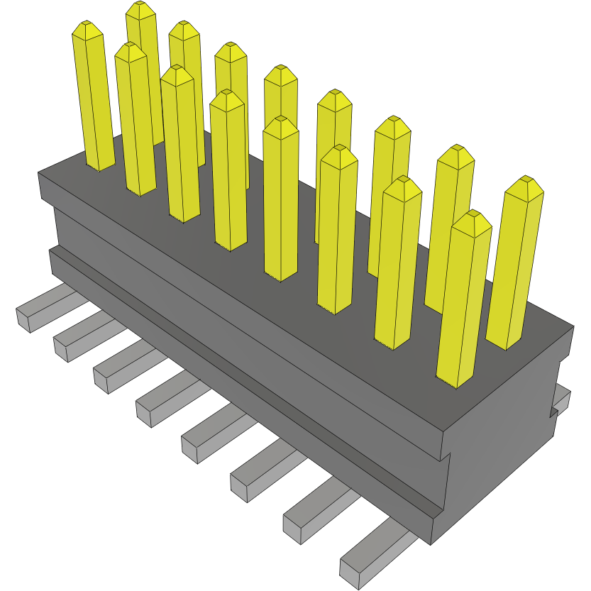 Samtec-FTSH-108-01-L-DV Steckverbinderleisten und Leiterplattenbuchsen Conn Unshrouded Header HDR 16 POS 1.27mm Solder ST Top Entry SMD TIGER CLAW™ Tube