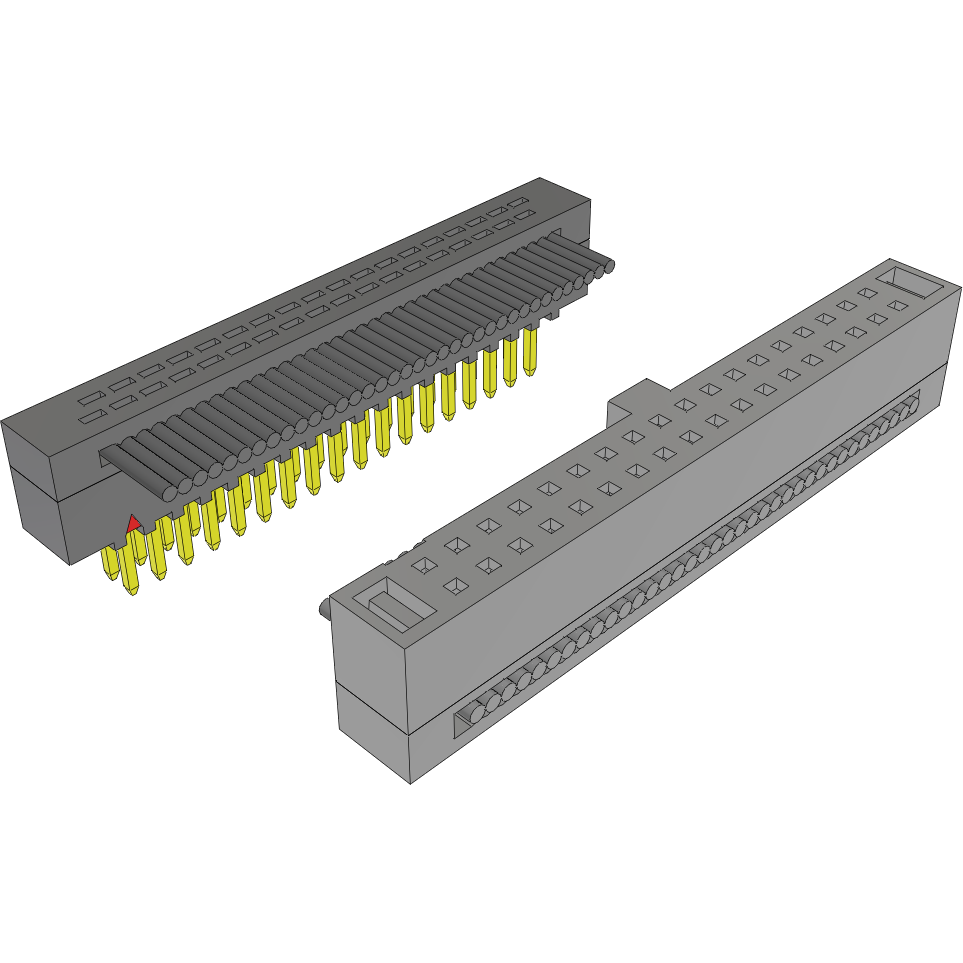 Samtec-FFMD-18-T-02.00-01-N-R Flachband Kabelbaugruppen Cable Assembly Flat Ribbon 0.05m 30AWG IDC Connector to IDC Connector 36 to 36 POS PL-SKT IDT-IDT