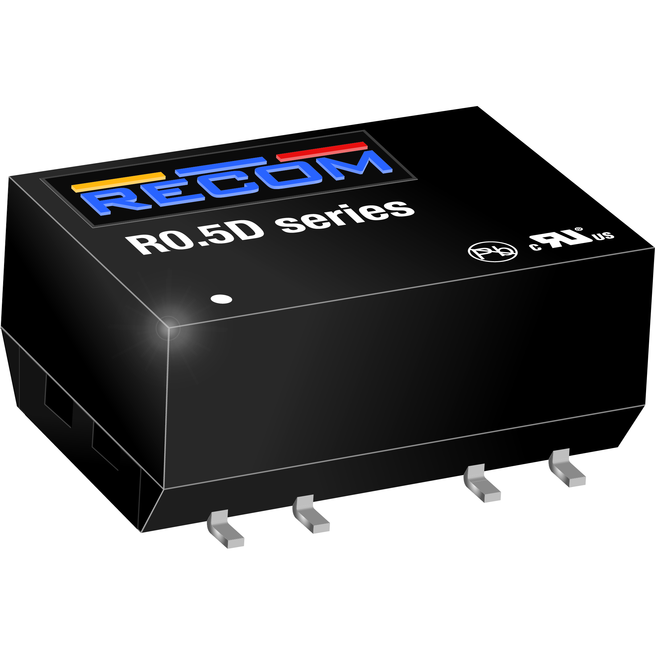 RECOM Power-R0.5D-0512 Convertisseur CC en CC et module de régulateur de commutation Module DC-DC 5VIN 2-OUT -12V/12V -0.021A/0.021A 0.5W 6-Pin SMD Module Tube