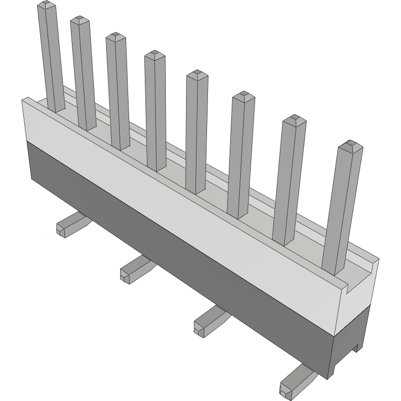 Samtec-HW-08-08-T-S-250-SM Piastre connettori e prese PCB Conn Board Stacker HDR 8 POS 2.54mm Solder ST Top Entry SMD Tube