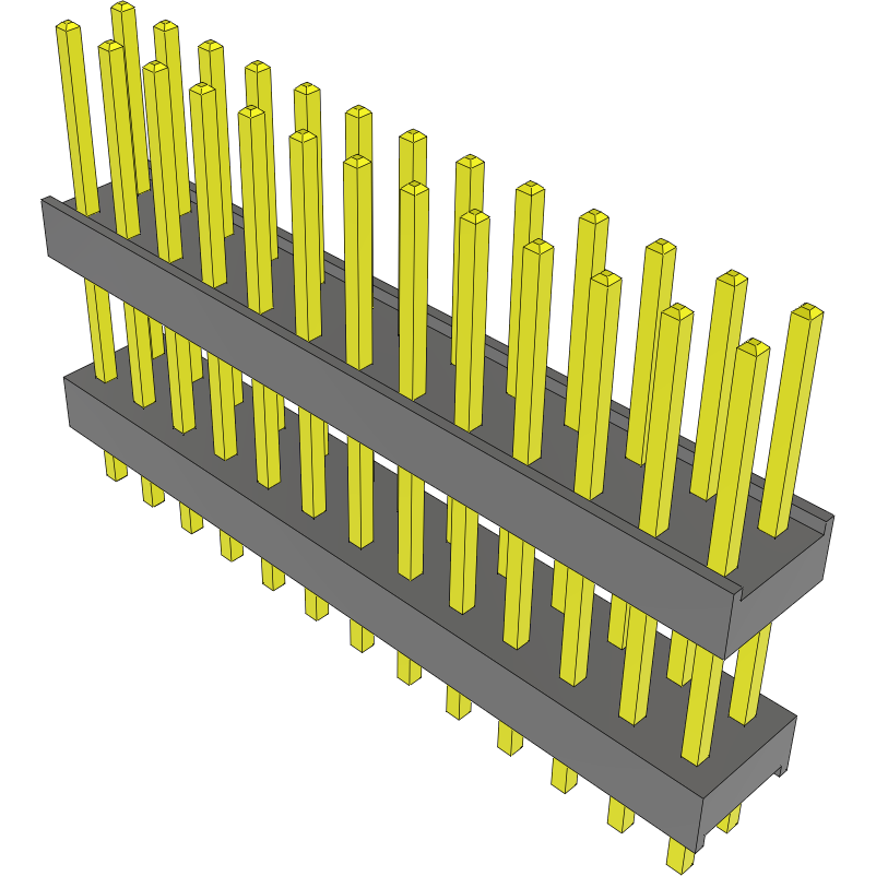 Samtec-DW-13-10-S-D-430 Piastre connettori e prese PCB Conn Board Stacker HDR 26 POS 2.54mm Solder ST Top Entry Thru-Hole Bulk