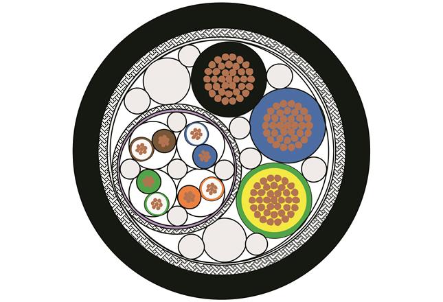 HARTING Technology Group-33578510100001 Cable Multi-Conductor Multi Conductor Cable, Hybrid Outdoor Cable Awg26/7,10M