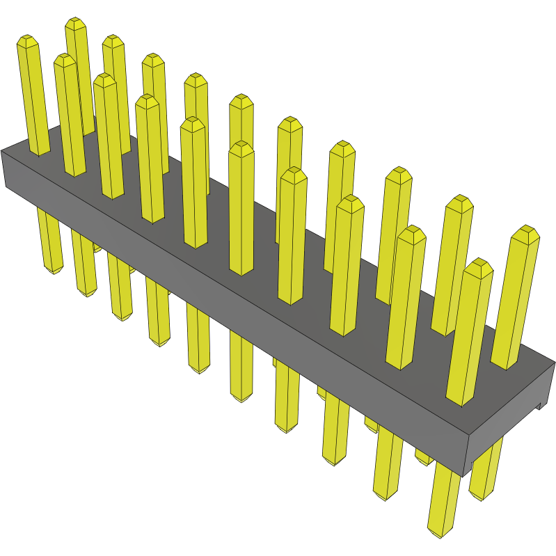 Samtec-MTMM-110-05-S-D-170 Steckverbinderleisten und Leiterplattenbuchsen Conn Unshrouded Header HDR 20 POS 2mm Solder ST Top Entry Thru-Hole Bulk