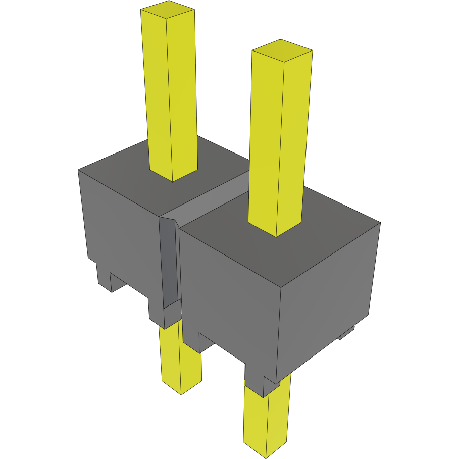 Samtec-MTSW-102-05-T-S-120 Steckverbinderleisten und Leiterplattenbuchsen Conn Unshrouded Header HDR 2 POS 2.54mm Solder ST Top Entry Thru-Hole Bulk