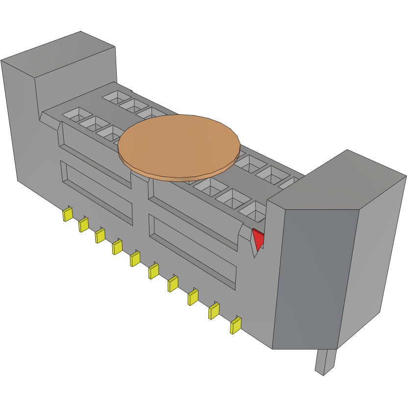 Samtec-SEM-110-02-03.0-G-D-WT-K Piastre connettori e prese PCB Conn Micro Socket Strip SKT 20 POS 0.8mm Solder ST Top Entry SMD Tray