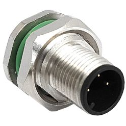 Bulgin Components PLC-PXMBNI12RPM04APCM16 Steckverbinder, rund Conn M12 Circular PIN 4 POS Solder ST Thru-Hole 4 Terminal 1 Port Buccaneer Bulk