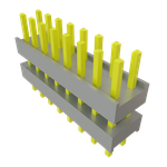 Conn Board Stacker HDR 16 POS 2.54mm Solder ST Top Entry Thru-Hole Bulk