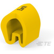 TE Connectivity-EC0675-000 Marcadores de cable Cable Markers Pre-Marked Push On Polyvinyl Chloride Yellow Reel