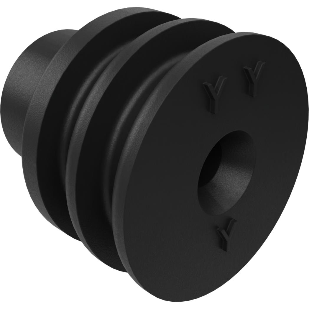 Molex-0643251091 Connector Accessories Connector Accessories Blind Cavity Plug Straight Silicone Elastomer Black CMC Carton