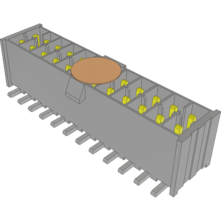 Samtec-IPL1-112-02-L-D-K-TR Cabezales del conector y receptáculos PCB Conn Wire to Board HDR 24 POS 2.54mm Solder ST Top Entry SMD Mini Mate® T/R