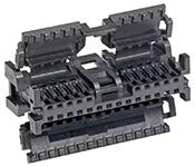 Molex-34824-0241 Einzeladersteckverbinder, Gehäuse Conn Housing RCP 24 POS 2mm Crimp ST Cable Mount Gray Bag