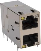 TRP Connector-G23-21YR-010 Steckverbinder, Telefon und Telekommunikation Conn RJ-45 F 16 POS 1.27mm Solder RA Thru-Hole 32 Terminal 2 Port Tray