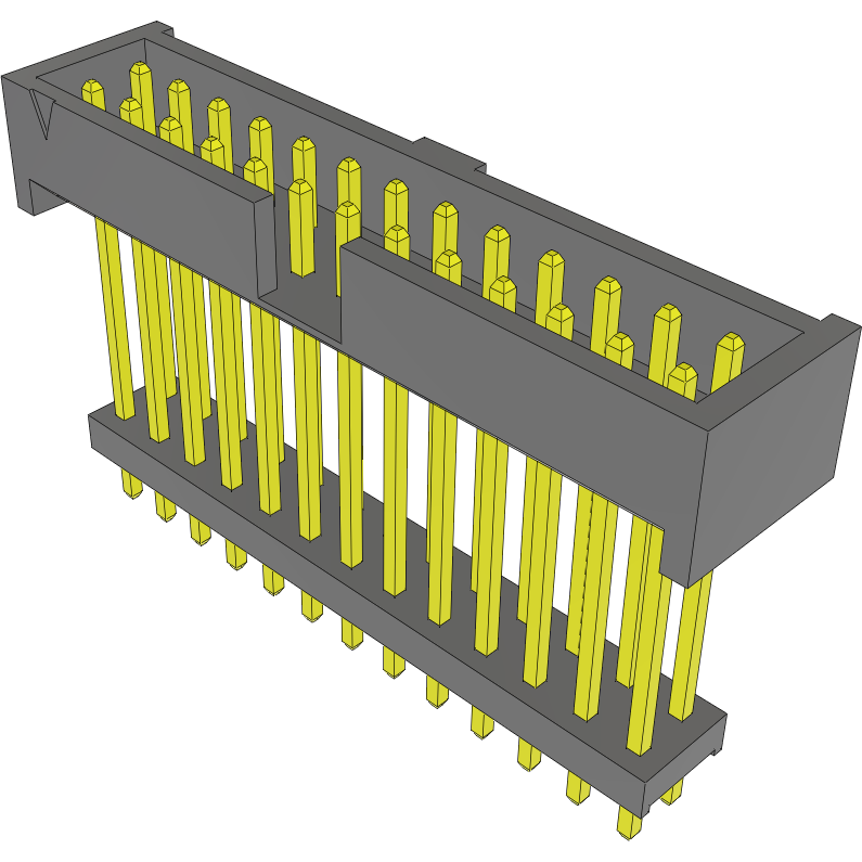 Samtec-ZLTMM-113-74-S-D-588 Steckverbinderleisten und Leiterplattenbuchsen Conn Elevated Shrouded Header HDR 26 POS 2mm Solder ST Thru-Hole Bulk