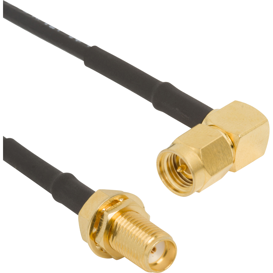 Amphenol RF-135111-02-12.00 Cable Assembly Coaxial Cable Assembly RG174 0.304m SMA to SMA PL-RCP Bag