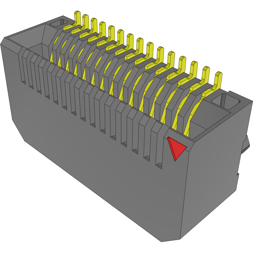 Samtec-MECT-115-01-M-D-RA1-TR Connector Telephone and Telecom Conn Transceiver F 30 POS 0.8mm Solder RA SMD 30 Terminal 1 Port T/R