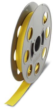 PHOENIX CONTACT-0800305 Wärmeschrumpfende Produkte Shrink sleeve, Roll, yellow, can be labeled with: THERMOMARK ROLL MASTER 300/600, THERMOMARK X1.2,THERMOMARK ROLL X1, THERMOMARK ROLL 2.0, THERMOMARK ROLL, THERMOMARK W: without print,unperforated