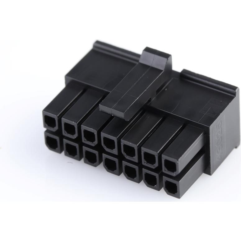 Molex-0430251408 Einzeladersteckverbinder, Gehäuse Conn Housing RCP 14 POS 3mm Crimp ST Cable Mount Black Micro-Fit 3.0™ Bag