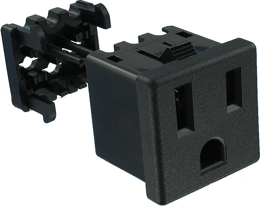 Qualtek Electronics-739W-X2/03 Steckverbinder Conn Power F 3 POS IDT ST Panel Mount 3 Terminal 1 Port Bulk