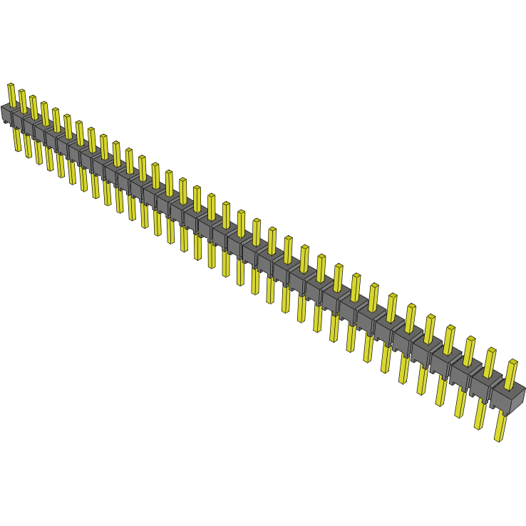 Samtec-MTSW-134-07-T-S-140 Embases de raccordement et réceptacles PCB Conn Unshrouded Header HDR 34 POS 2.54mm Solder ST Top Entry Thru-Hole Bulk