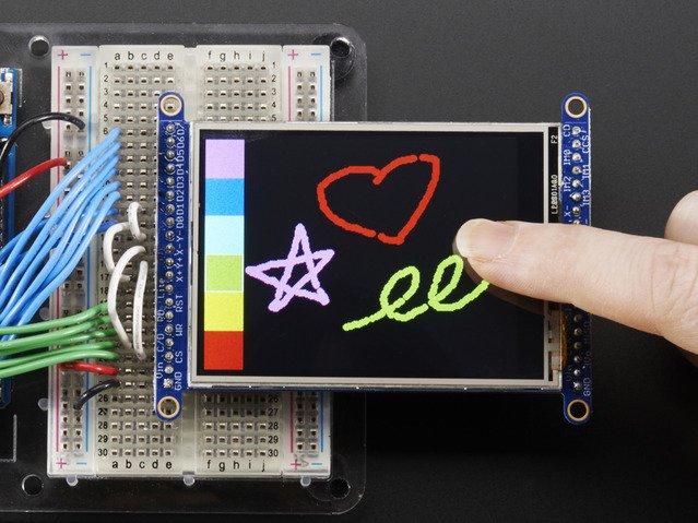 Adafruit Industries-1770 Kits et outils de développement 2.8" TFT LCD with Touchscreen Breakout Board w/MicroSD Socket - ILI9341