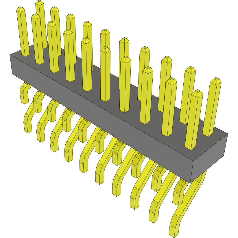 Samtec-MMT-110-02-L-DH Connector Headers and PCB Receptacles Conn Unshrouded Header HDR 20 POS 2mm Solder RA Side Entry SMD Tube