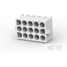 TE Connectivity-643429-1 Steckverbinderleisten und Leiterplattenbuchsen Conn Wire to Board HDR 15Power POS 6.35mm Solder ST Top Entry Thru-Hole Carton