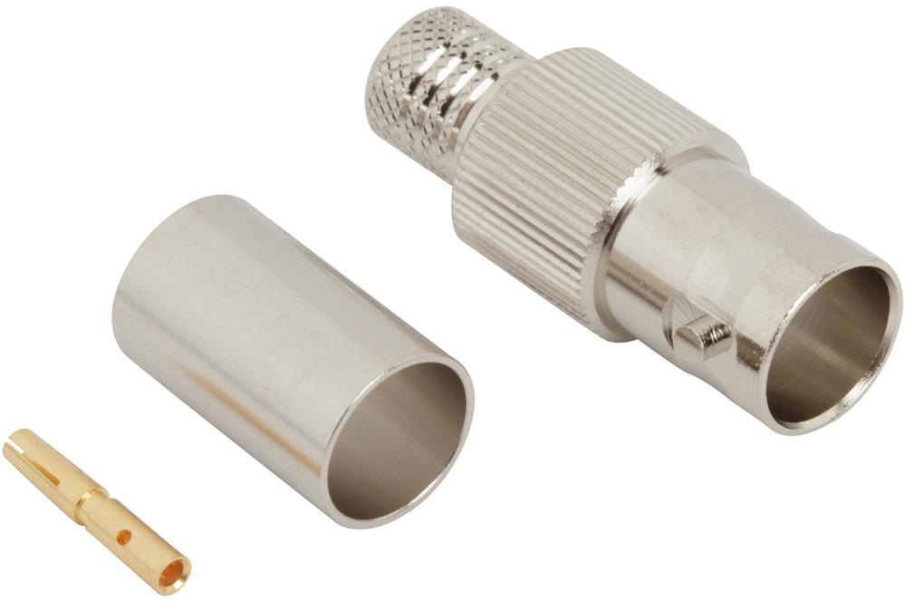Amphenol RF-031-70553-12G Connector RF 031-70553-12G Amphenol RF Connectors BNC 0Hz to 12GHz 75Ohm Crimp ST Cable Mount F Gold - Arrow.com