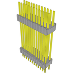 Conn Board Stacker HDR 24 POS 1.27mm Solder ST Thru-Hole Tube