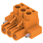 Conn Plug-in Terminal Block F 3 POS 5.08mm Screw RA Cable Mount 15A Box