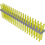 Conn Unshrouded Header HDR 40 POS 2.54mm Solder ST Top Entry Thru-Hole Bulk