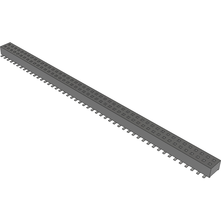 Samtec-CLP-148-02-L-D Steckverbinderleisten und Leiterplattenbuchsen Conn Socket Strip SKT 96 POS 1.27mm Solder ST Top Entry SMD TIGER CLAW™ Tube