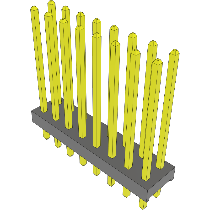 Samtec-MTMM-108-12-S-D-460 Steckverbinderleisten und Leiterplattenbuchsen Conn Unshrouded Header HDR 16 POS 2mm Solder ST Top Entry Thru-Hole Bulk