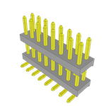 Conn Board Stacker HDR 16 POS 2mm Solder ST Top Entry SMD Tube
