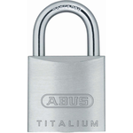 Aluminum body padlock, .56in shackle, silver
