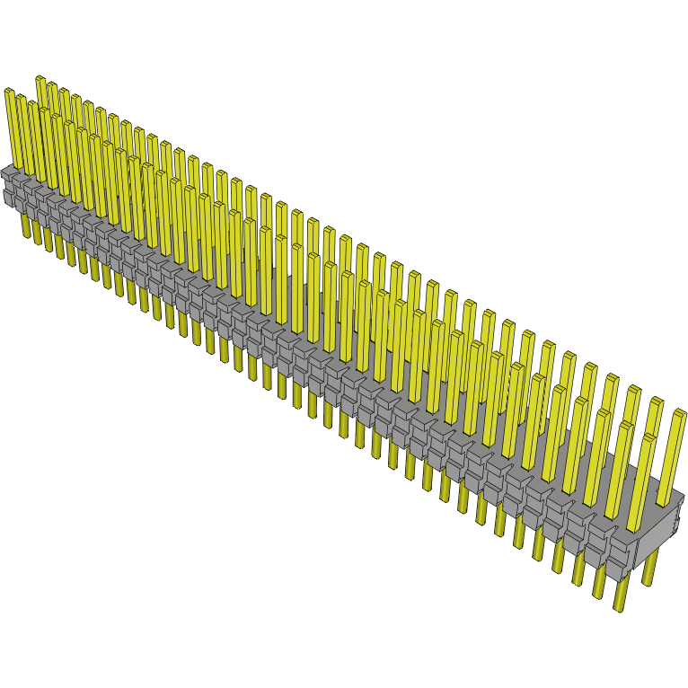 Samtec-TMS-140-01-S-D Steckverbinderleisten und Leiterplattenbuchsen Conn Unshrouded Header HDR 80 POS 1.27mm Solder ST Top Entry Thru-Hole Tube