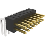 Minitek127®, Board to Board connector, Unshrouded Right Angled Header, Through Hole, Double Row, 16 Positions, 1.27 mm (.050in) Pitch