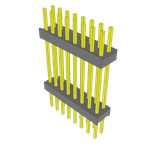 Conn Board Stacker HDR 16 POS 2.54mm Solder ST Top Entry Thru-Hole Bulk