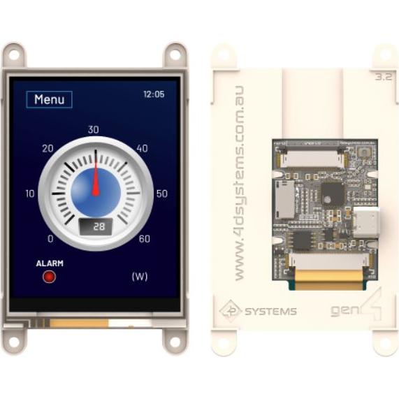 4D Systems-GEN4-ESP32-32 TFT 模块 3.2in TFT QVGA 240x320Pixels RGB 200cd/m2 LED Backlight -20°C to 65°C