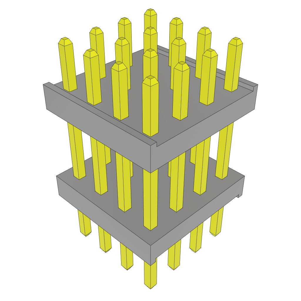 Samtec-TW-04-03-L-Q-300-135 Piastre connettori e prese PCB Conn Board Stacker HDR 16 POS 2mm Solder ST Top Entry Thru-Hole Bulk
