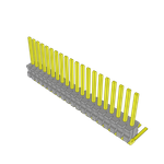 Conn Unshrouded Header HDR 20 POS 1.27mm Solder RA Side Entry Thru-Hole Tube