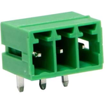 Conn Shrouded Header (4 Sides) M 3 POS 3.5mm Solder RA Side Entry Thru-Hole