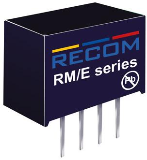 RECOM Power-RM-0505S/E Convertitore da DC a DC e modulo di regolazione della commutazione Module DC-DC 5VIN 1-OUT 5V 0.05A 0.25W 4-Pin SIP Module Tube