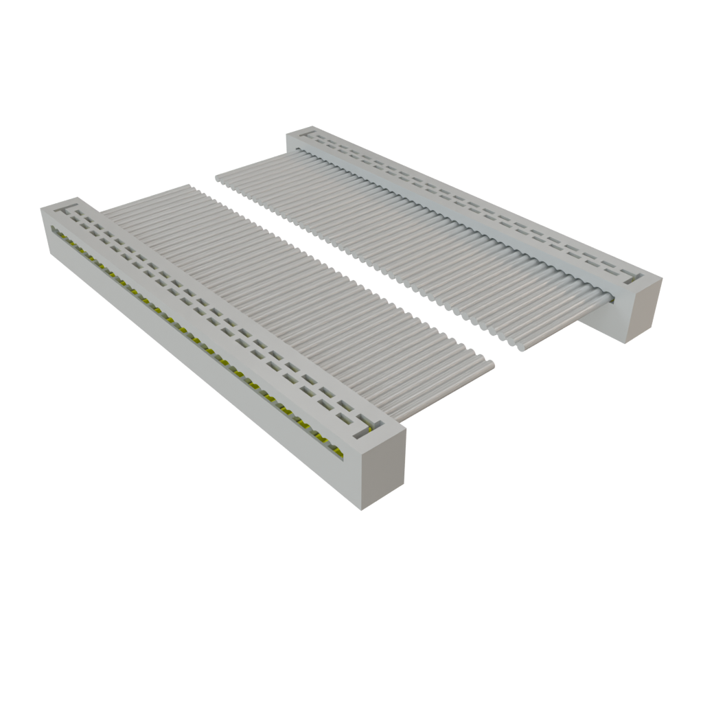 Samtec-TCSD-22-D-26.00-01 Flachband Kabelbaugruppen Cable Assembly 0.66m 28AWG 1mm 44 to 44 POS IDC Connector to IDC Connector F-F TIGER EYE™ Bulk