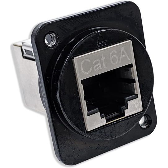 Switchcraft-EHRJ45D6ASBM3 Steckverbinder, Telefon und Telekommunikation Conn RJ-45 F 8 POS ST Flange Mount 8 Terminal 1 Port Cat 6a Individual