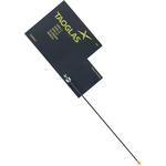 I-PEX MHF to 150mm 1.37mm Coax Black Cable RP-SMA(F) Bulkhead Straight