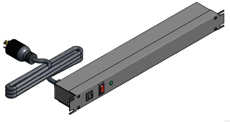 Hammond Manufacturing-1583H6D1S Power Distribution Units PDU Basic/Switched 125V 15A Horizontal Rack Mount