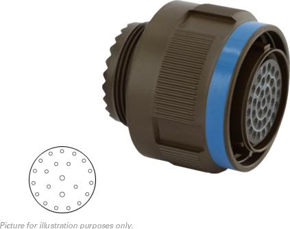 SOURIAU-D38999/26WE99BE Steckverbinder, rund Conn Circular SKT 23 POS Crimp ST Cable Mount 23 Terminal 1 Port