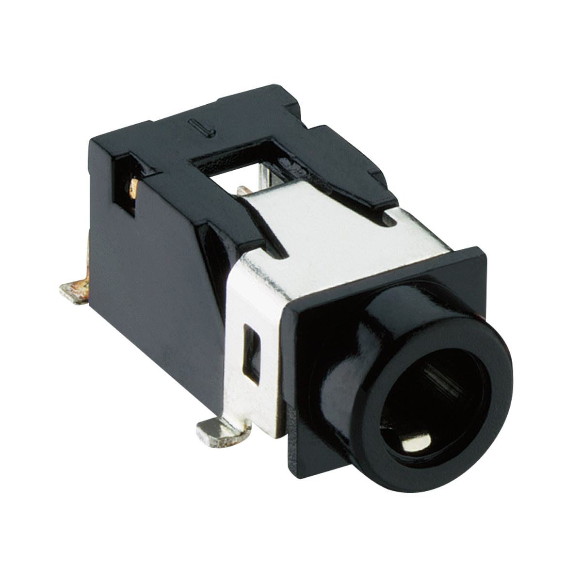 Lumberg-1503 13 VP3 Steckverbinder für Audio und Video Conn 3.5MM Stereo Jack F 4 POS Solder RA SMD 4 Terminal 1 Port Reel