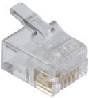 Assmann WSW components, Inc-A-MO 6/6-SF Steckverbinder, Telefon und Telekommunikation Conn Modular Plug PL 6 POS Crimp ST Cable Mount 6 Terminal 1 Port